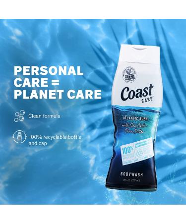 Coast CARE Body Wash - Atlantic Rush 18oz (Pack of 6) | Hydrating and Nourishing Formula - Buy Online on GoSupps.com