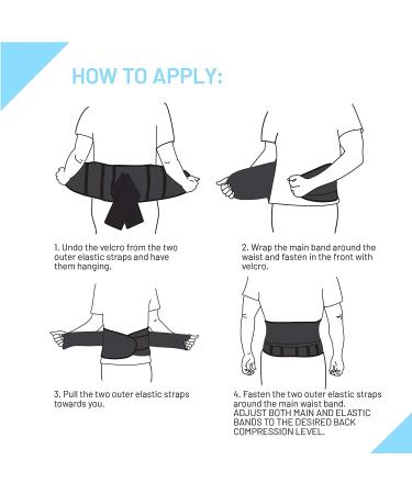 Everyday Medical Back Bandage with Support Struts | Back Pain Relief & Occupational Safety | Back Support Belt for Lumbar & Pelvic Pain (S/M) - Buy Online on GoSupps.com