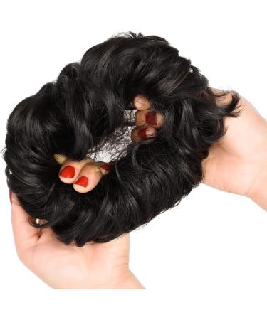 Yamel Messy Bun Hair Pieces - Black Brown Updo Curly Scrunchie for Women - Buy Online on GoSupps.com