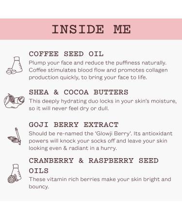 Frank Body Glow Mask | Ultra-Hydrating 5min Face Mask | Naturally Derived Shea & Cocoa Butters | Soothes Skin & Fights Puffiness | 80ml - Buy Online on GoSupps.com