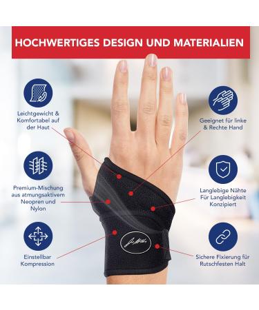 Dr. Arthritis Light Wrist Bandage - Tendonitis & Carpal Tunnel Support - Adjustable Right/Left Hand Wear for Pain Relief (Black Couple) - Buy Online on GoSupps.com