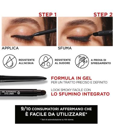  L'Oreal Paris 2 x L'Or al Paris Infallible 36h Grip Liner Pencil Ocean Automatic Waterproof Long Hold Colour 04 Brown Denim - 2 Occhi Pencils - Buy Online on GoSupps.com