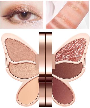 Zunishaone Makeup palette for the eyes 6 color eyeshadow palette matte pigmented and glitter eyeshadow intensive and longlasting colors ideal makeup for a glamorous look easy to apply - Buy Online on GoSupps.com