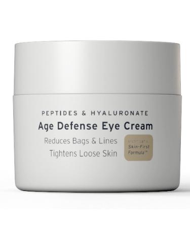 SUPPLY Age Defense Eye Cream - Powerful Anti-aging Eye Cream for Men - Reduces Bags  Puffiness  and Dark Circles - Natural  Paraben Free Eye Moisturizer - Peptides  Hyaluronic Acid  Caffeine Eye Cream