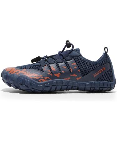 NORTIV 8 Kids Water Shoes - Quick Dry, Lightweight Swim Outdoor Shoes for Boys and Girls - Big Kid Size 5 Dark Blue - Buy Online on GoSupps.com