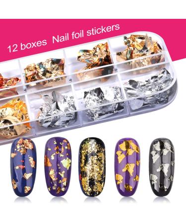 Teenitor Nail Art Brush Kit with Designer Tools, Glitter, Foil Flakes, Tape Strips & Rhinestones - Buy Online on GoSupps.com
