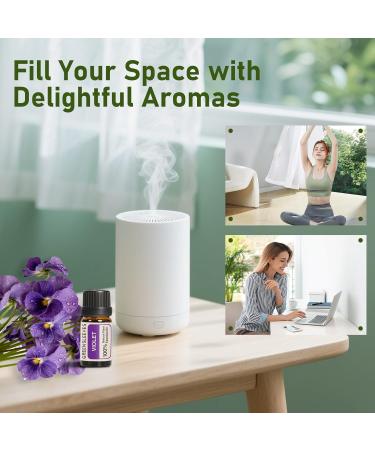 GREENSLEEVES Verbena and Violet Essential Oil 2x10ml Pure Plant-Based Fragrance Oil for Aromatherapy Essential Oils for Diffuser Air Freshener Massage Bath Bomb Scented Candle Soap Making - Buy Online on GoSupps.com