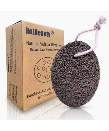 Holbeauty Bimsstein Foot Care - Horn skin remover - Nature lava stone - Bimsstein cornea remover - nature pumice stone - callus remover - pumice for feet and hands - terracotta