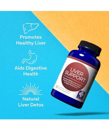 MD.LIFE Liver Support - Supplement with Artichoke, Dandelion, Milk Thistle & Proteolytic Enzymes 90 Count - Buy Online on GoSupps.com