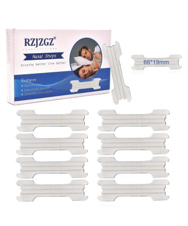 RZJZGZ Large Nasal Strips for Snoring Transparent Nose Strips for Breathing Extra Strength Snore Strips to Open Nasal Passages (60Pack)
