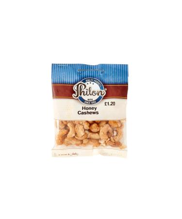 Philon Honey Roasted Cashews - Premium Quality Nut Snack with Natural Sweetness and Crunch | 14 Packs