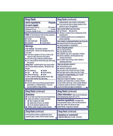 Midol Complete Caffeine Free Menstrual Pain Relief Caplets - 24 Count Pack - Buy Online on GoSupps.com