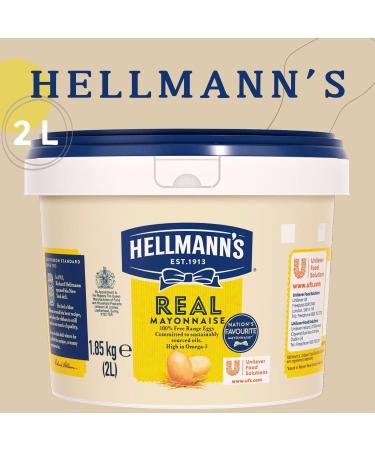 Hellmann's Real Mayonnaise 2 Litre Classic Creamy Taste for Perfect in Sandwiches and Salad Dressing Pack of 1 - Buy Online on GoSupps.com