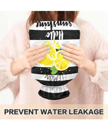 Shop Naanle Stripes Sunshine Lemon 2L Hot Water Bottle - Ideal for Bed Hand & Foot Heat Therapy | Pain Relief & Cold Therapy - Buy Online on GoSupps.com