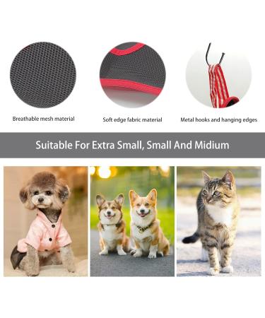 LuckyOpt Dog Grooming Hammock Harness with S Hooks | Pet Sling for Cats & Dogs | Teeth Cleaning, Shower, Nail Clipping | Small & Medium Breed | Size Small - Buy Online on GoSupps.com