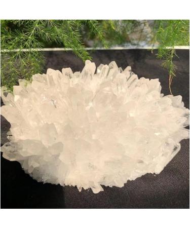Crystal Cluster Natural White Crystal Clear Cluster Original Stone Quartz Specimen Rock Raw Gemstones Decor Full of Texture (Size : 800-900g) - Buy Online on GoSupps.com
