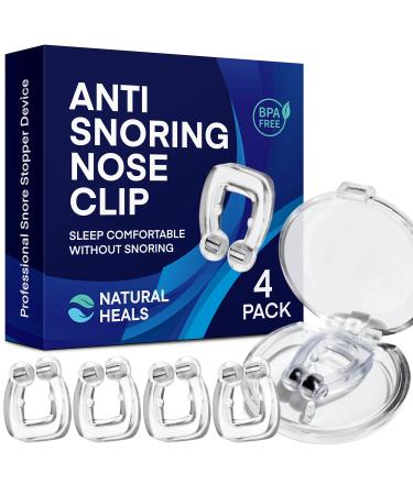 Anti Snoring Devices - Silicone Magnetic Anti Snoring Nose Clip, Snoring Solution - Comfortable and Effective to Stop Snoring 4 Pcs