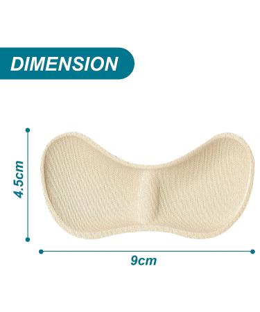 Heel Cushion Inserts for Women's Shoes - 4 Pairs: Protectors for Shoes, Boots, High Heels, Back of Heel - Buy Online on GoSupps.com