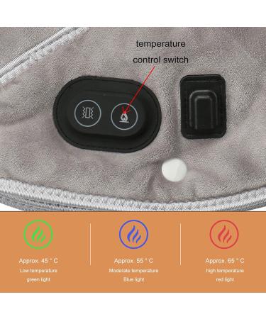 USB Heated Neck & Shoulder Support - Vibration Massage 3-Speed Heating Carbon Fiber - BVS154 Yellow | International Shipping - Buy Online on GoSupps.com