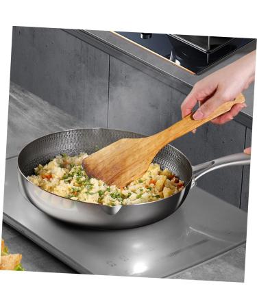 ABOOFAN Work on Pans Griddle Pan Non Stick Cooking Utensils Flat Skillet Honeycomb Wok Everyday Pan Wok Stir-Fry Pan Frying Pan/pan Accessories with Wok Household China 26c Stainless Steel - Buy Online on GoSupps.com