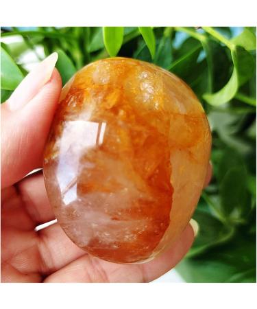 Natural Crystal Rough High Puality Natural Stone Yellow Hematoid Quartz Crystal Palm Home Decoration Meditate and Crystals (Color : 80-90g Size : 1pc) 1pc 80-90g - Buy Online on GoSupps.com