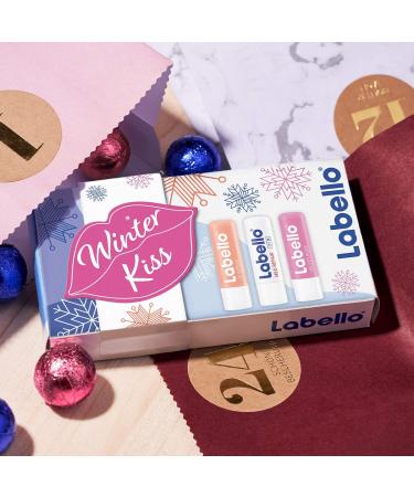 Labello Winter Kiss Gift Set | Moisturizing Lip Care with SPF & Peeling | Perfect Winter Essentials - Buy Online on GoSupps.com