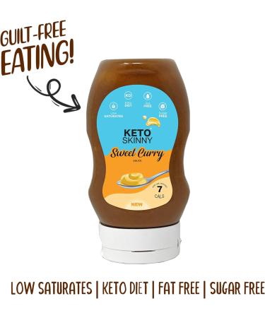 Keto Skinny Sweet Curry Sauce 300ml - Low Carb Vegan Diet Sauce - Sugar Free & No Artificial Flavors - 1 Pack - Buy Online on GoSupps.com