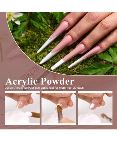 Jukcoi Acrylic Powder 7 Colors Monomer Nail Powder for Acrylic Nails Extension - Nude 1.05oz (30g) - Buy Online on GoSupps.com