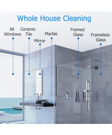 Window Cleaner Robot Glass Cleaner 2800pa- Automatic 4 Water Spray/Remote Control / 70Ml Water Tank/10 Cleaning Cloths Intelligent Edge Recognition System For Smooth Surfaces White - Buy Online on GoSupps.com