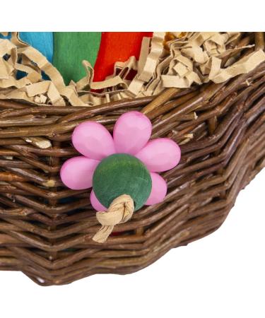 HappyBird Hangy Nibble-Basket | Shredding Toy for Parakeets & Small Parrots | Natural Chew Toy for Birds - Buy Online on GoSupps.com