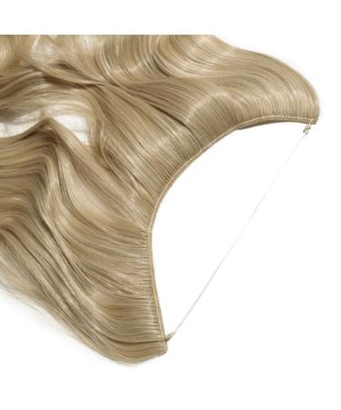 Buy Hair Part Extensions - Wavy Invisible Wire Tresse Hair - Ashblond & Bleach Blond - 50cm 90g | International Shipping Available - Buy Online on GoSupps.com