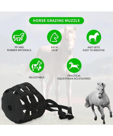 Elprico Adjustable Horse Muzzle - Durable Breathable Design for Grazing & Bite Prevention - Buy Online on GoSupps.com