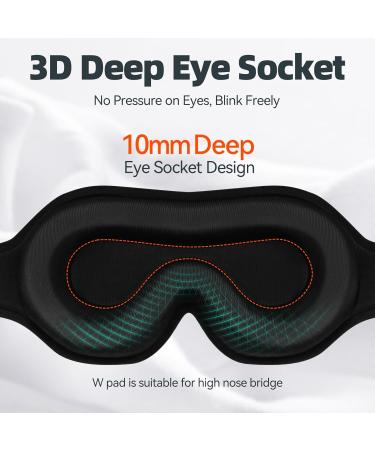 Cozslep Sleep Mask for Men & Women - 3D Light-Blocking Eye Mask Comfortable Blindfold for Sleeping Ideal for Side Sleepers - Buy Online on GoSupps.com