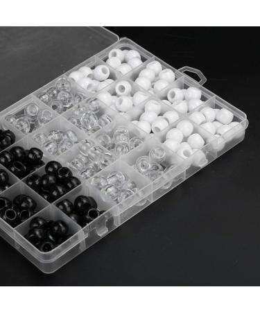 Dreadlock Pearl Beads - 12mm Plastic/Resin Hair Braiding Accessories | 3 Color Set for Women & Girls - Buy Online on GoSupps.com