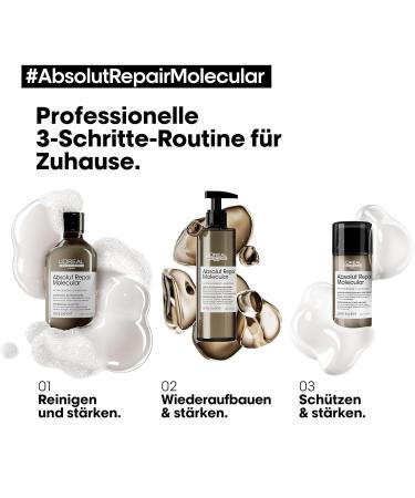 L'Or al Professionnel Absolutely Repair Shampoo 300ml - Molecular Depth Repair with Peptide Bonder & 5 Amino Acids - Expert Care for Structured Hair - Buy Online on GoSupps.com