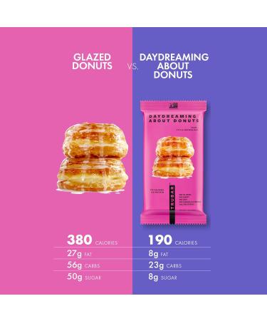 TRUBAR Vegan Protein Bars - Daydreaming About Donuts | Gluten Free Plant-Based Dairy Free Non-GMO 12G Protein & Fiber | On-the-Go Snack 12 CT - Buy Online on GoSupps.com
