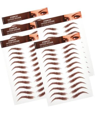 Beavorty 15 Sheets Eyebrow Stickers Grooming Shaping Eyebrow Authentic Eyebrow Simulation Eyebrow 1 count (Pack of 1) Brownx3pcs - Buy Online on GoSupps.com