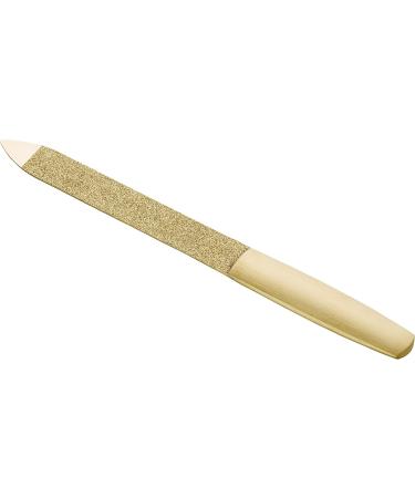 Premium Gold Twin Nail File - Double-Sided Stainless Steel for Fingers & Toenails | 130 mm Nail Care Tool - Buy Online on GoSupps.com