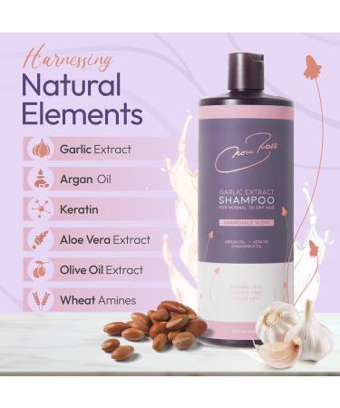 Nora Ross Garlic Shampoo for Oily Hair | Deep Cleansing & Moisturizing 32 Oz | Chamomile & Aloe Vera Infused | International Shipping Available - Buy Online on GoSupps.com