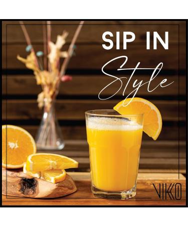 Vikko 11.75 Ounce Drinking Glasses: Thick and Durable Kitchen Glasses - Dishwasher Safe Glass Tumbler - Heavy Duty Cups for Water Juice Milk Iced Tea Soda - Set of 12 Short and Wide Water Glasses - Buy Online on GoSupps.com