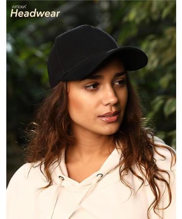 Artexia 100% Cotton Baseball Cap for Men & Women - Stylish Black Adjustable Cap - Buy Online on GoSupps.com