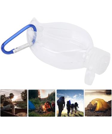 Travel Empty Squeeze Bottle with Keychain 50ml Transparent Plastic Flip Cap Containers with Flip Cap for Hand Conditioner Body Wash Liquid for Outdoor School Work Travel (Type 3) - Buy Online on GoSupps.com