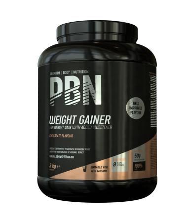 PBN - Premium Body Nutrition Weight Gainer 3kg Chocolate New Improved Flavour