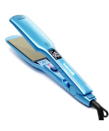Hair Straightener, 1.75 Inch Wide Titanium Flat Iron for Hair, Professional Hair Straightener with Adjustable Temp(170 ?-450? ), Fast Heat Up Dual Voltage Flat Iron(Blue)