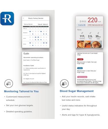Buy GE333 Blood Glucose Monitoring System - Fast 5-Second Results Auto Coding Bluetooth App | Accurate Glucometer for Diabetes Management - Buy Online on GoSupps.com