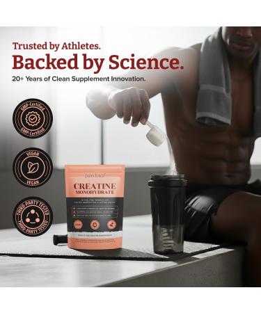 Pureclinica Creatine monohydrate powder 1000 g 2 x 500 g supply 200 days ultrafine tasteless vegan no buildup fast absorption GMP certified 500g 2er Pack - Buy Online on GoSupps.com