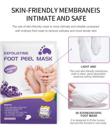 3Pairs Foot Peel Mask Foot Care Exfoliating Foot Peeling Mask for Dead Skin Exfoliating Socks Foot Mask Moisturizing Feet Peeling Mask for Dry Skin Skincare Socks for Women Foot Spa Peeling Foot Mask - Buy Online on GoSupps.com
