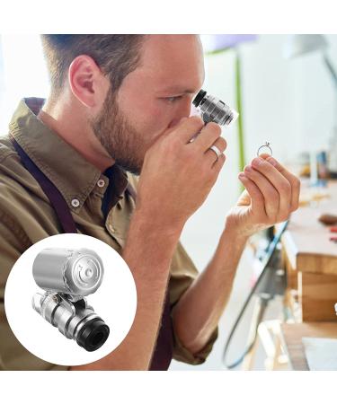 Scicalife 60x Jewelry Microscope Loupe Magnifier with LED UV Light - Ideal for Jewelry, Diamonds, Coins, Stamps, and Antiques - Buy Online on GoSupps.com