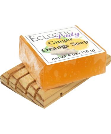 Ginger Orange Glycerin Soap by Eclectic Lady - Nourishing 4 oz Bar for Hydrated Skin | Buy Internationally - Buy Online on GoSupps.com