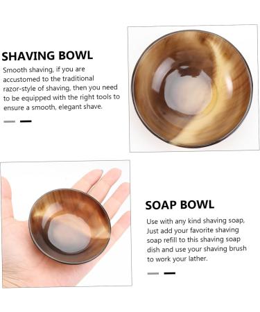 Minkissy 2pcs Shaving Foam Bowl Set | Natural Shaving Soap & Mug | 7.5x7.5cm | Perfect for Smooth Shaves - Buy Internationally - Buy Online on GoSupps.com